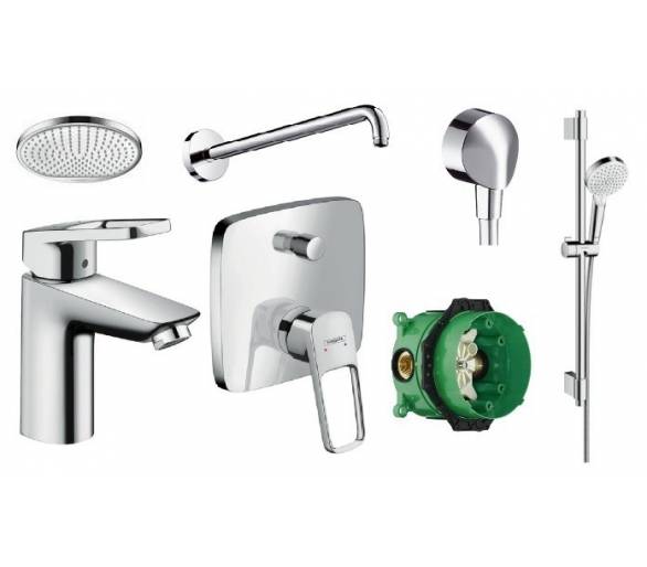 Комплект змішувача, встановлений врівень, Hansgrohe Logis Loop