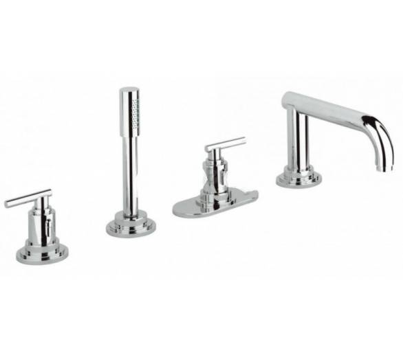 ᐉ Кран для ванни Atrio Jota на 4 отвори, двоклапанний, для установки на плитковий виступ купити в Києві за вигідною ціною