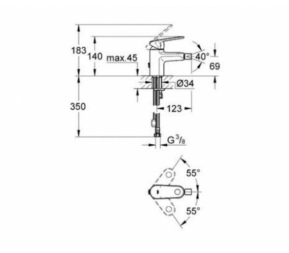 ᐉ EuroPlus Bidet Mixer, одноважільні купити в Києві за вигідною ціною. Доставка по Україні. Гарантія