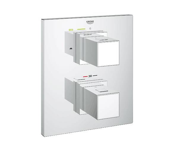 ᐉ Grohtherm Cube Термостат для ванны/душа  купить в Киеве по выгодной цене. Доставка по Украине. Гарантия