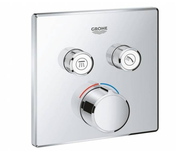 ᐉ Кран для душа SmartControl, екстер'єр, 2 виходи, хром купити в Києві за вигідною ціною. Доставка по Україні. Гаран