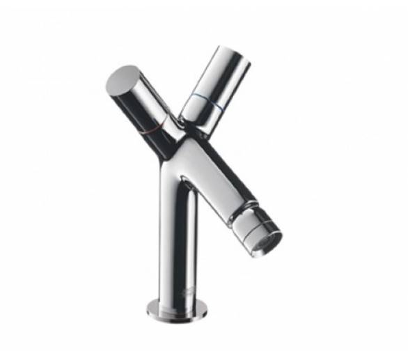ᐉ Міксер HANSGROHE Ахора Старка на біде (Satinox) - ріжки купити в Києві за вигідною ціною. Доставка по Україні. Гарантія