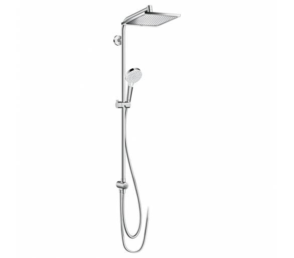 ᐉ Crometta E 240 1jet Showerpipe Reno Душевая система EcoSmart 9 л / мин, хром  купить в Киеве по выгодной цене. Доставка по Укр
