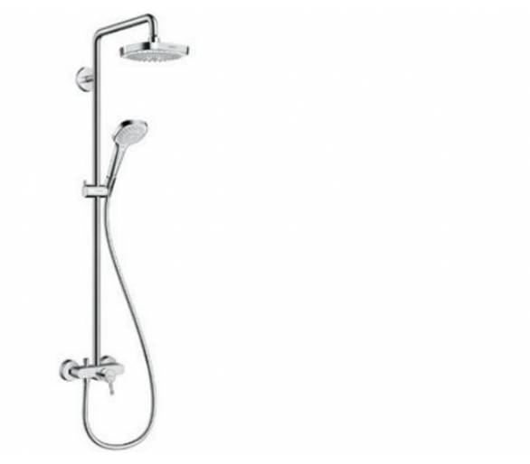Croma Select E 180 2jet Showerpipe Душова система, кольоровий білий хром Hansgrohe купити в Києві за вигідною ціною. Замовити он