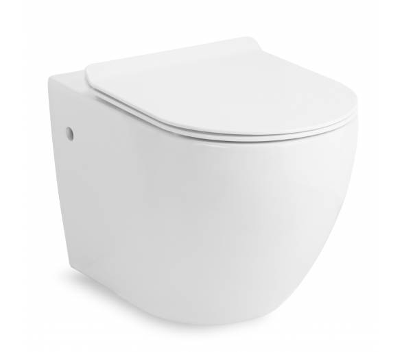 ᐉ Туалет AMADEUS 555 * 360 * 380мм підвісний, суцільне сидіння Slim slow-closing купити в Києві за вигідною ціною. Доставка по У
