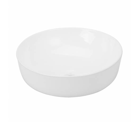 ᐉ VOLLE умывальник круглый 415*415*135мм, накладной  купить в Киеве по выгодной цене. Доставка по Украине. Гарантия