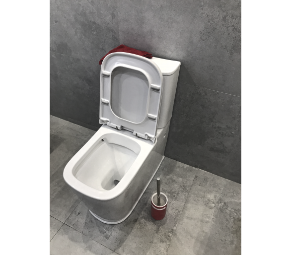 ᐉ PUERTA RIM компактний 690*380*790мм, гора. витяжка, нижній свивід, бак 3/6л, жорстке сидіння повільне закриття купити в Києві 