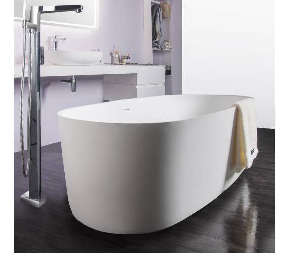 Ванна отдельностоящая каменная Solid surface 1680*800*530mm  Volle купить в Киеве по выгодной цене. Заказать онлайн в интернет м