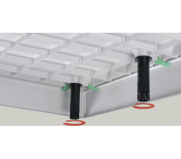 ᐉ Комплект  ножек (9шт) и креплений лицевой панели для 800/900 квадратного и прямоугольного поддона  купить в Киеве по выгодной 