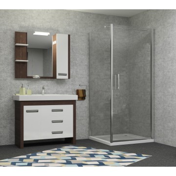 ᐉ Душова кабіна РУДАС квадратна 90 * 90 з піддоном, прямо купити в Києві за вигідною ціною. Доставка по Україні. Гарантія