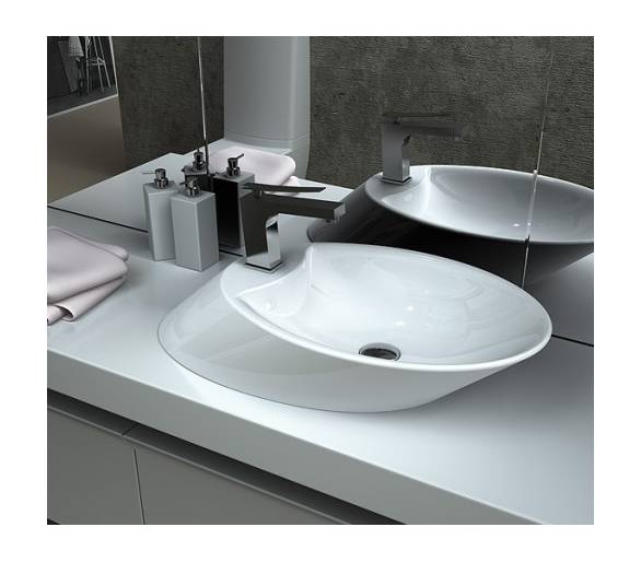 ᐉ Умивальник MILANO 56x40 white купити в Києві за вигідною ціною. Доставка по Україні. Гарантія