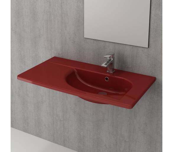 ᐉ Умывальник TAORMINA ARCH 85х45 глянец. красный купить в Киеве по выгодной цене. Доставка по Украине. Гарантия