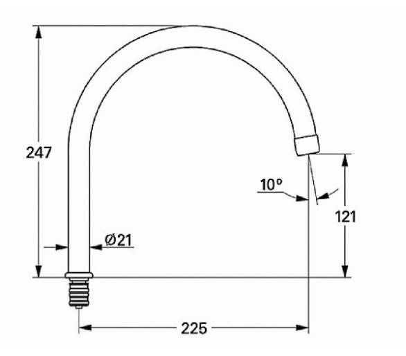 ᐉ Grohe Носик для кухонного крана, купити високо в Києві за вигідною ціною. Доставка по Україні. Гарантія