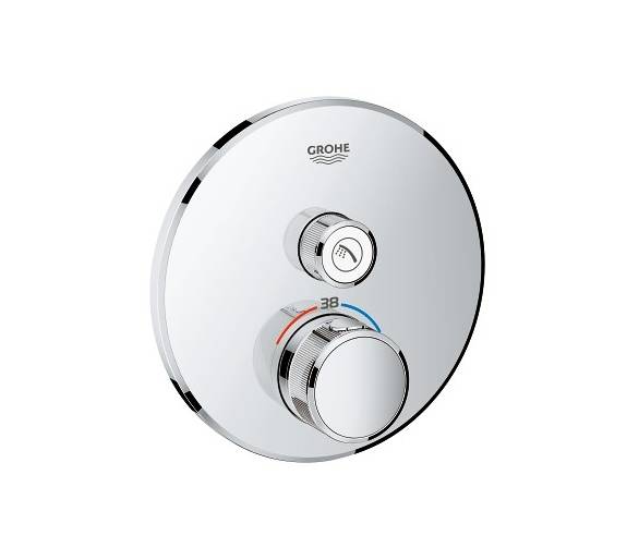 ᐉ SmartControl Смеситель для душа, внешняя часть, на 1 выход, хром  купить в Киеве по выгодной цене. Доставка по Украине. Гарант