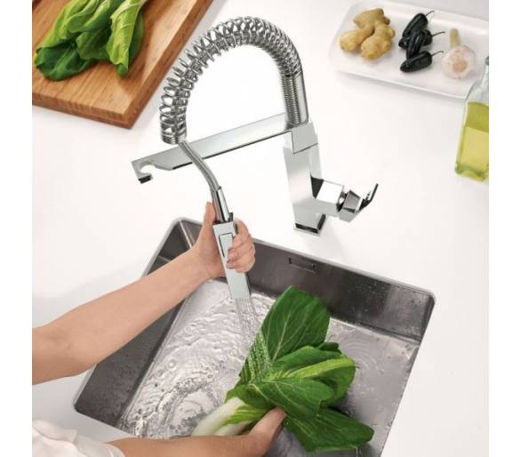 ᐉ Змішувач Єврокубе для кухні купити в Києві за вигідною ціною. Доставка по Україні. Гарантія