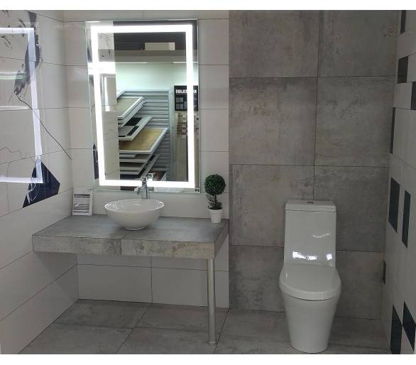 Зеркало для ванной Livo 100x80 см с подсветкой