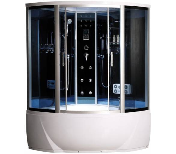 ᐉ Гідромасажний бокс Atlantis AKL 1316D GR 120х120 см купити в Києві за вигідною ціною. Доставка по Україні. Гарантія