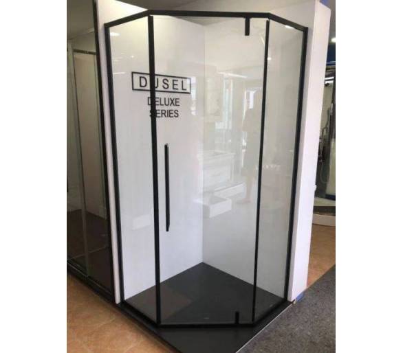 Душевая кабина DUSEL 90x90 DL197 Black Matt-santehdom.kiev.ua