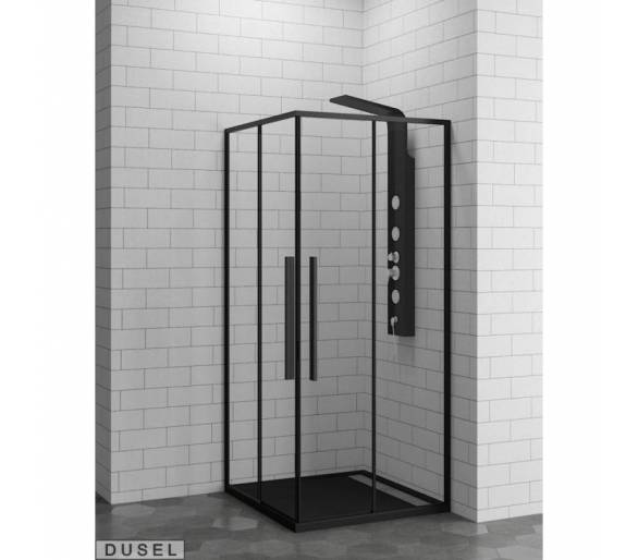 Душова кабіна Dusel 90х90см. DL194 Чорний Метт