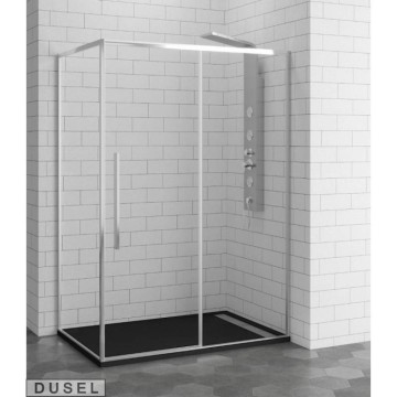 Душевая кабина Dusel DL191/195 Chrome 120x80 см.