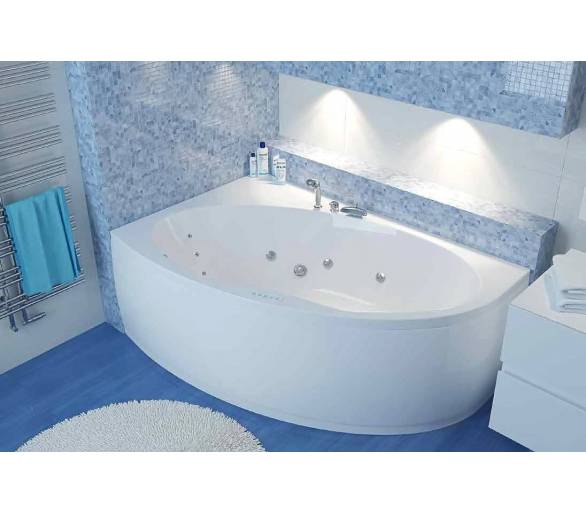 Гідромасажна ванна Riva Pool Манон 170х110 см зліва