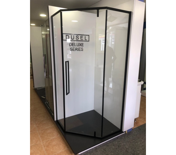 Душова кабіна DUSEL 90x90 DL197 Black Matt-santehdom.kiev.ua