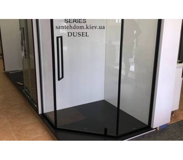 Душова кабіна DUSEL 90x90 DL197 Black Matt-santehdom.kiev.ua