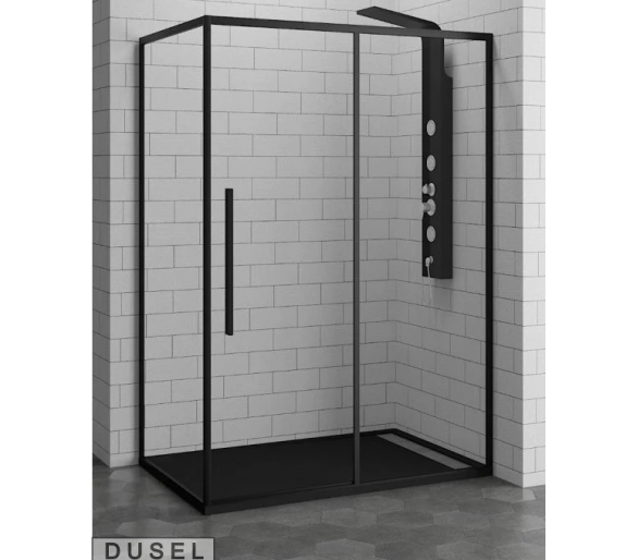 Душова кабіна 120x80x195 Dusel DL191Black Matt