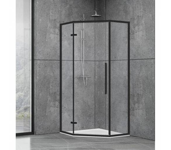 Душевая кабина DUSEL DL197HB Black Matt 90x90x190 см.santehdom.kiev.ua