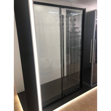 Душова кабіна EF-185B+EF181B Black Matt 120x80x190