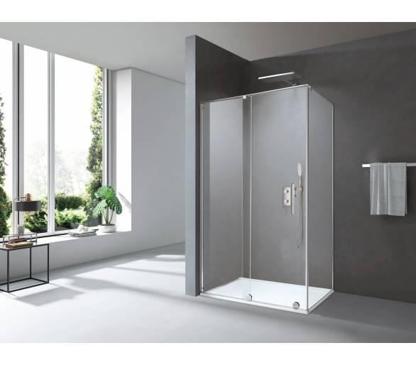 Душова кабіна TEO 117,5x87,5x200 см прозоре скло 8мм