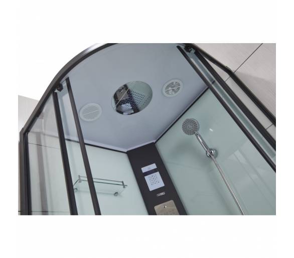 Гідромасажна коробка Чорний Dusel Dusel DSC-DU511-90SB 90x90 Низький піддон