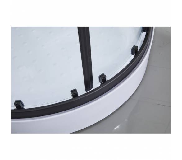Гідромасажна коробка Чорний Dusel Dusel DSC-DU511-90SB 90x90 Низький піддон