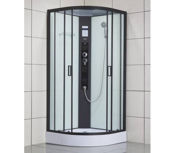Гідромасажна коробка Чорний Dusel Dusel DSC-DU511-90SB 90x90 Низький піддон