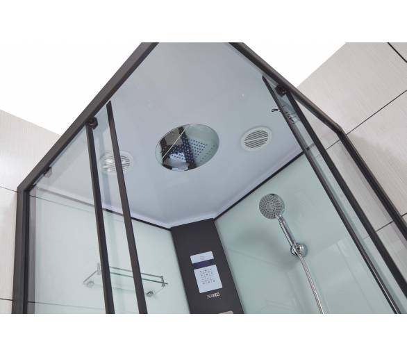 Гідромасажна коробка Чорний Dusel DSC-DU513-90B 90x90 квадратних