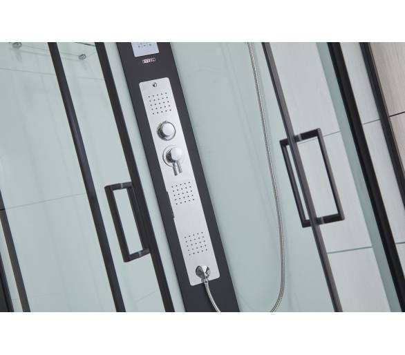 Гідромасажна коробка Чорний Dusel DSC-DU513-90B 90x90 квадратних
