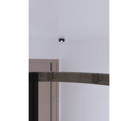 Душевая кабина Qtap Taurus BLA1099AC6 90x90 см. черный профиль
