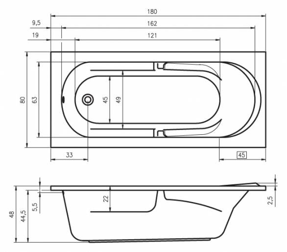 ᐉ Ванна акриловая Riho FUTURE 180 купить в Киеве по выгодной цене. Доставка по Украине. Гарантия
