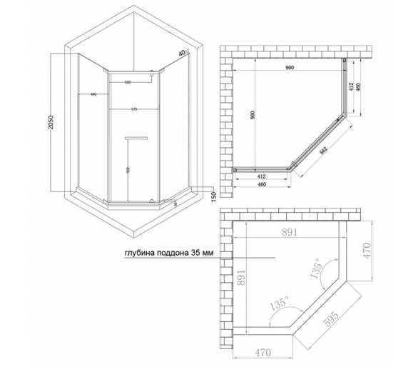 ᐉ Душова кабіна Lidz Dozorca SC90x90.CRM купити в Києві за вигідною ціною. Доставка по Україні. Гарантія