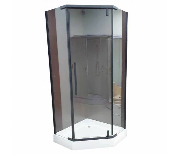 Душова кабіна Veronis KN-8-15 Black 90х90х205 без піддону