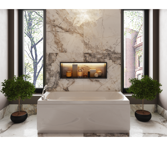ᐉ Ванна акриловая WGT® Rialto Orta 170x70 прямоугольная купить в Киеве по выгодной цене. Доставка по Украине. Гарантия