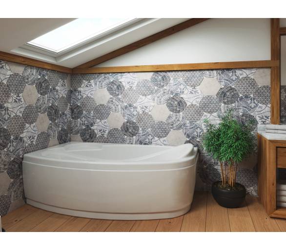 ᐉ Ванна акриловая WGT® Rialto Turano 170x90 левая угловая купить в Киеве по выгодной цене. Доставка по Украине. Гарантия