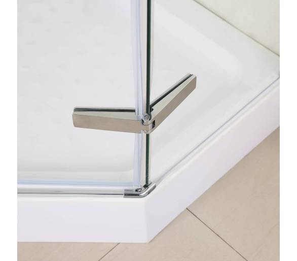 П'ятикутна душова кабіна EGER STEFANI 90x90 з піддоном