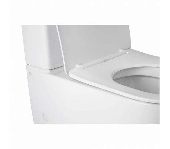 Компактний унітаз Qtap Jay Tornado з м'яким закритим сидінням QT07222176W