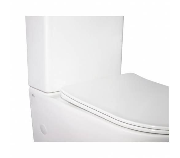Унитаз-компакт Qtap Stork безободковый с сиденьем Soft-close