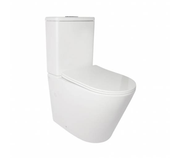 Унитаз-компакт Qtap Stork безободковый с сиденьем Soft-close