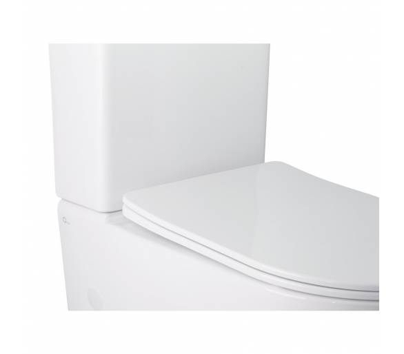 Унитаз-компакт Qtap Stork безободковый с сиденьем Soft-close