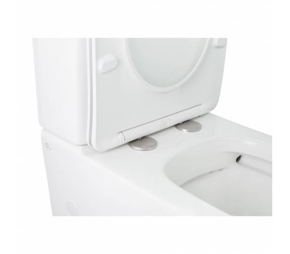 Унитаз-компакт Qtap Stork безободковый с сиденьем Soft-close