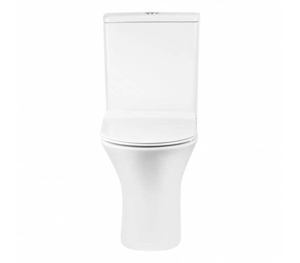 Унитаз-компакт Qtap Virgo безободковый с сиденьем Soft-close