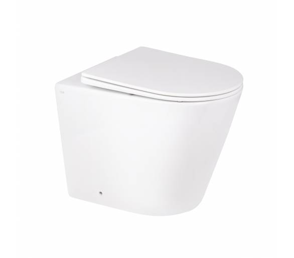 Вуличний туалет Qtap SWAN без обода з сидінням Soft-close QT16223178W